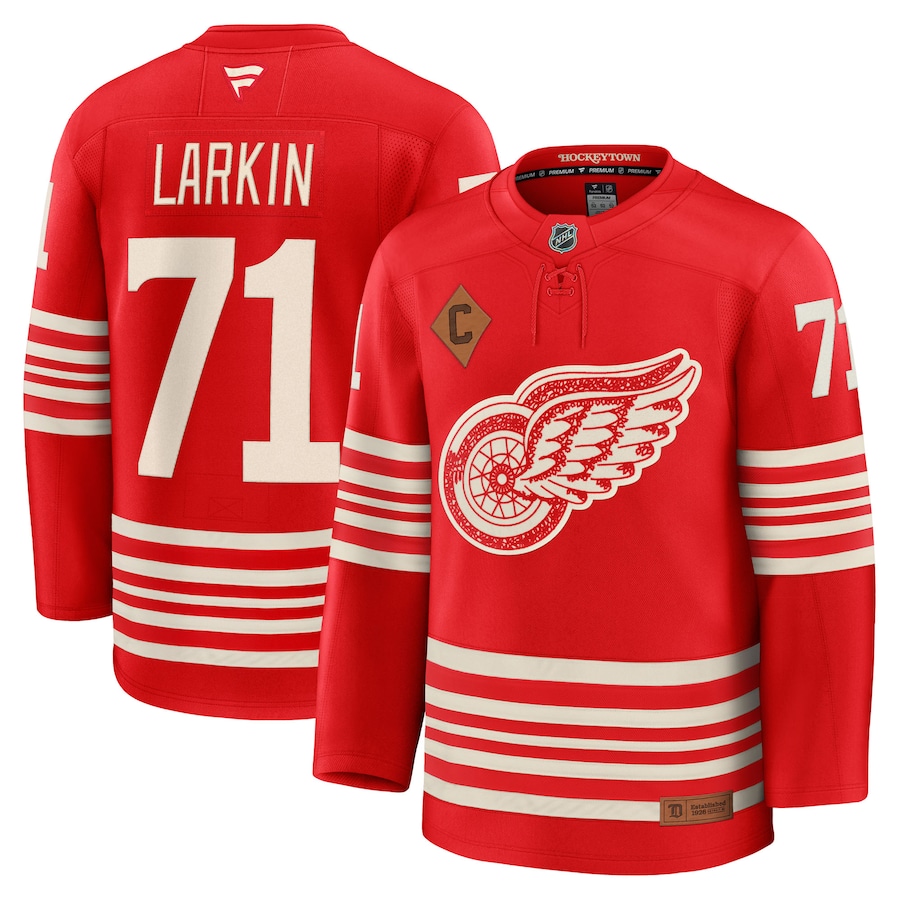Dylan Larkin Detroit Red Wings Fanatics Centennial Premium Player Jersey - Red