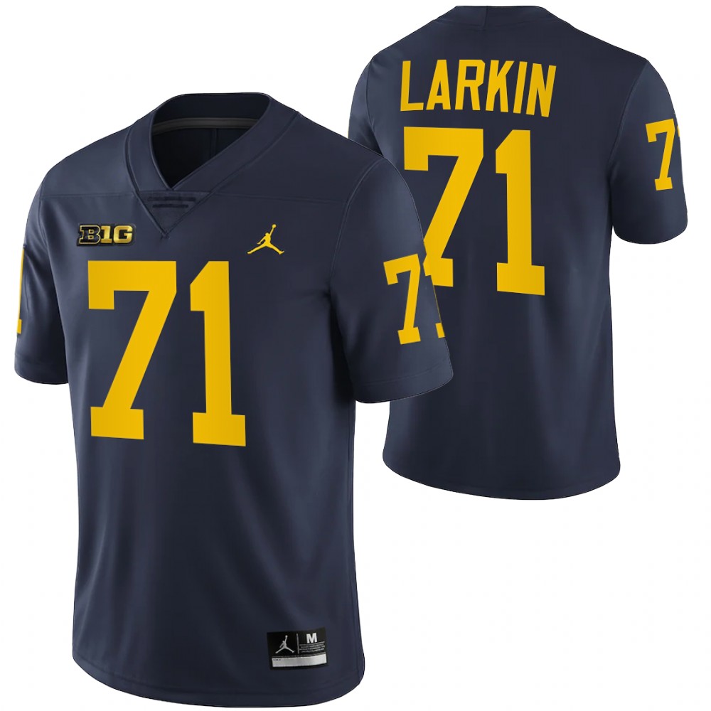 Dylan Larkin Detroit Red Wings Navy Michigan Wolverines Jersey College Football