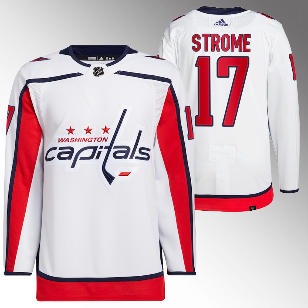 Dylan Strome Washington Capitals White Primegreen Authentic Away Jersey