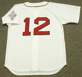 ELLIS BURKS Boston Red Sox 1987 Majestic Throwback Home Baseball Jersey