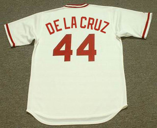 ELLY DE LA CRUZ Cincinnati Reds 1970's Home Majestic Throwback Baseball Jersey