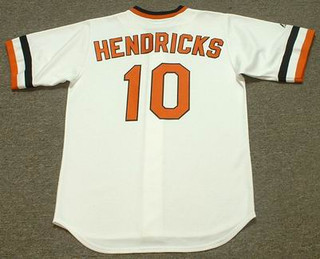 ELROD HENDRICKS Baltimore Orioles 1974 Majestic Cooperstown Throwback Jersey