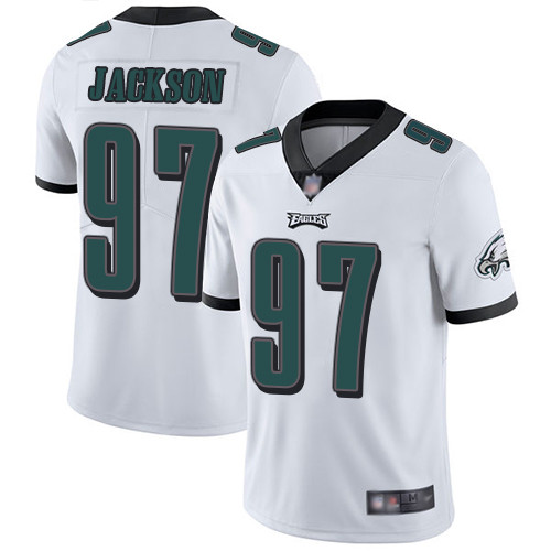 Eagles #97 Malik Jackson White Men's Stitched Football Vapor Untouchable Limited Jersey