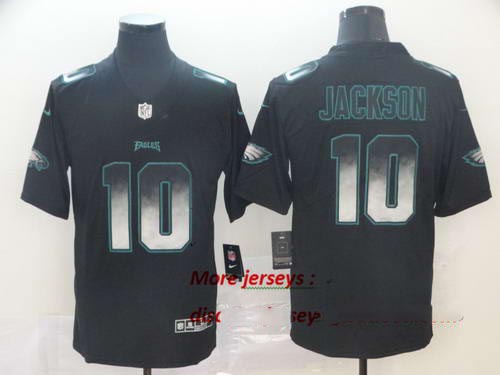 Eagles 10 DeSean Jackson Black Arch Smoke Vapor Untouchable Limited Jersey