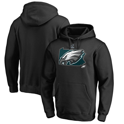 Eagles Black 2018 NFL Playoffs Men's Pullover Hoodie