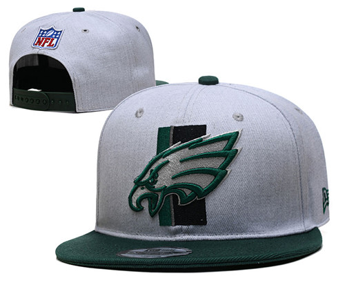 Eagles Gray Snapback Hat --YD