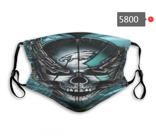 Eagles Skull Mask with PM2.5 Filter Double Protection  (5)