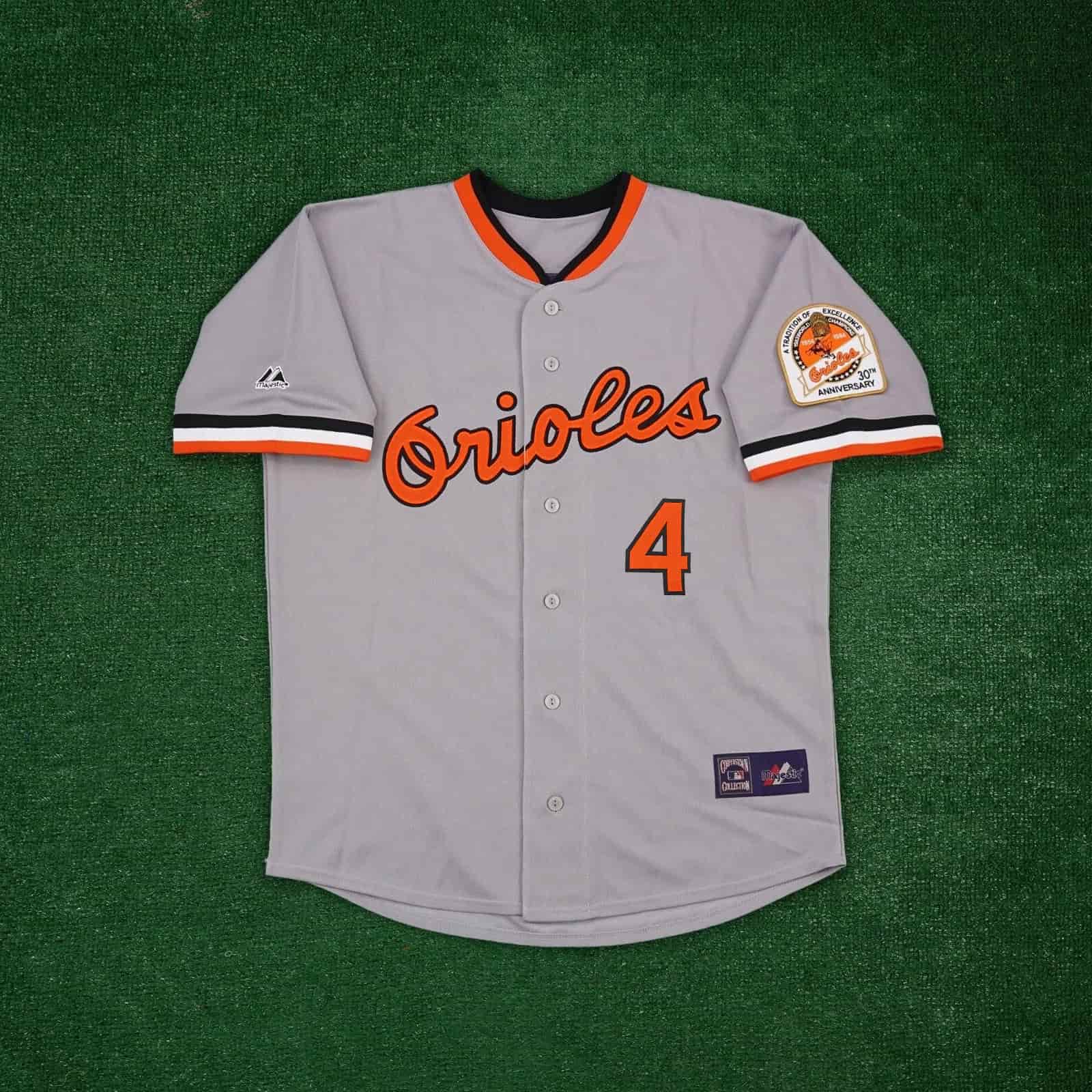 Earl Weaver Baltimore Orioles 1984 Cooperstown Grey 30th Anniv. Men's Jersey