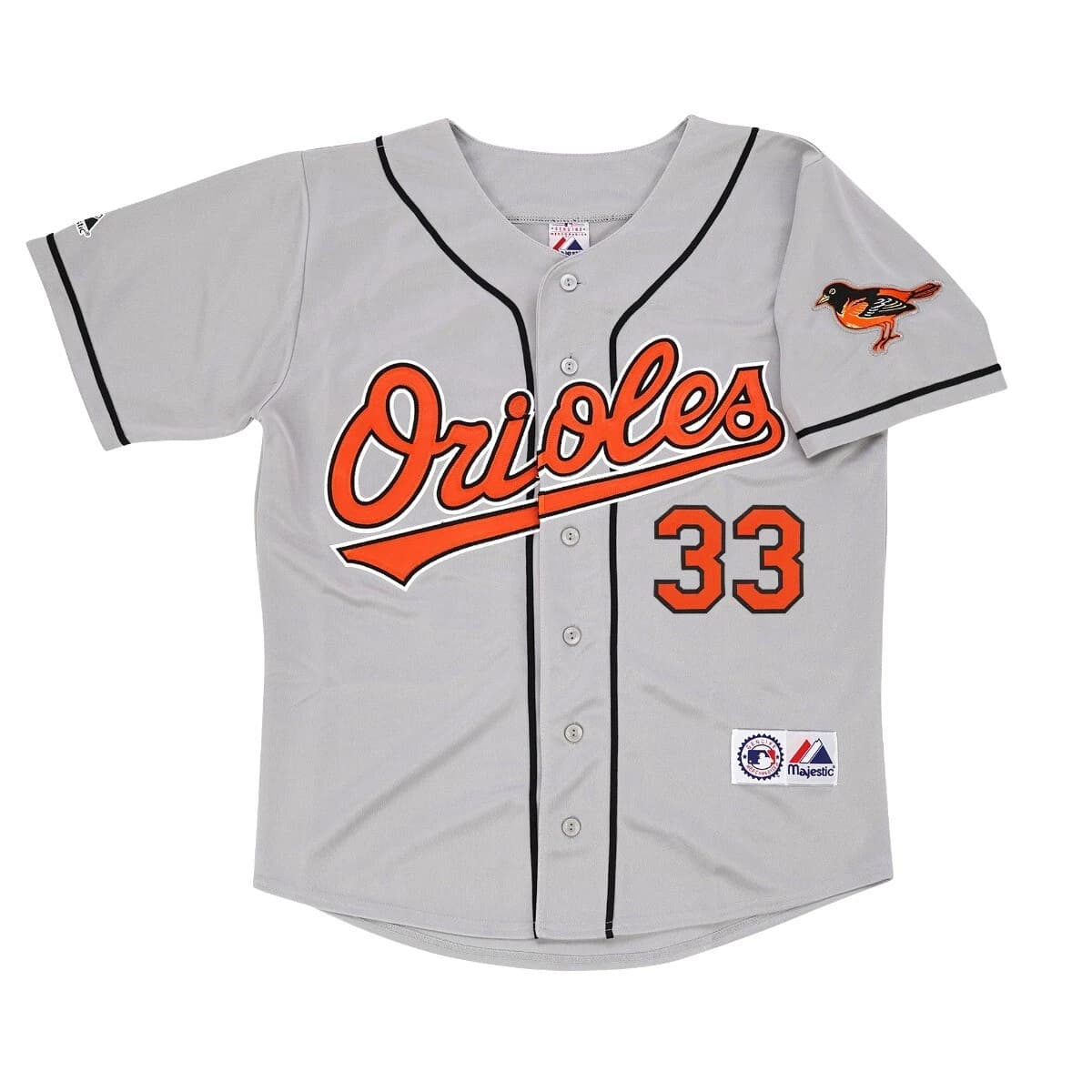 Eddie Murray Baltimore Orioles 1996 Road Men's Grey Jersey w Team Patch