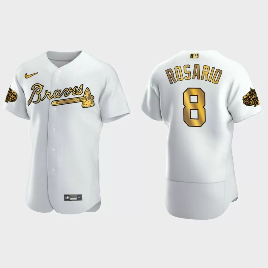 Eddie Rosario Atlanta Braves 2022 MLB All-Star Game Jersey – White Gold