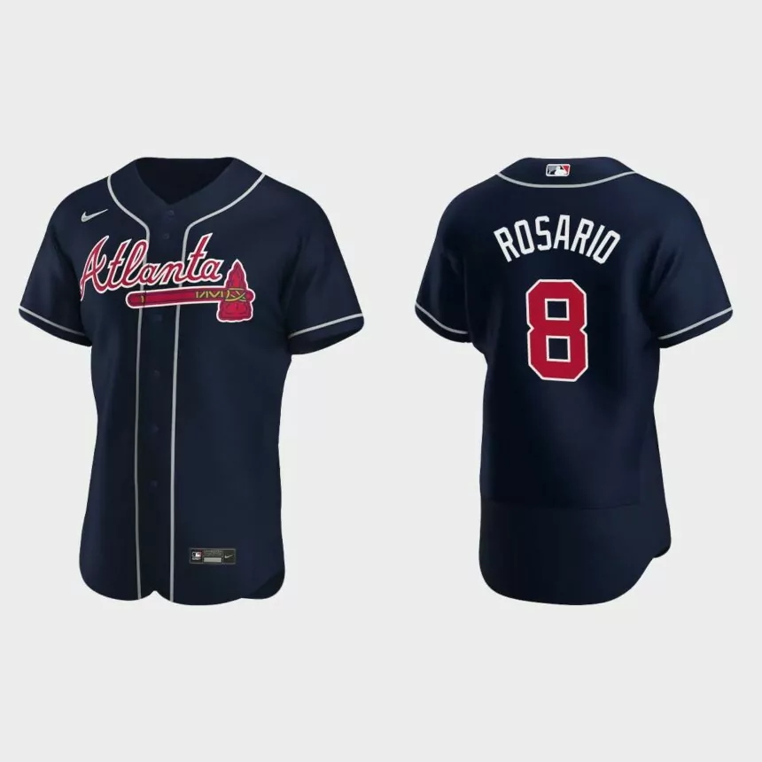 Eddie Rosario Atlanta Braves Authentic Alternate Jersey – Navy