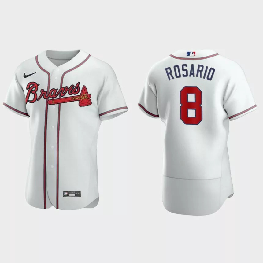 Eddie Rosario Atlanta Braves Authentic Home Jersey – White