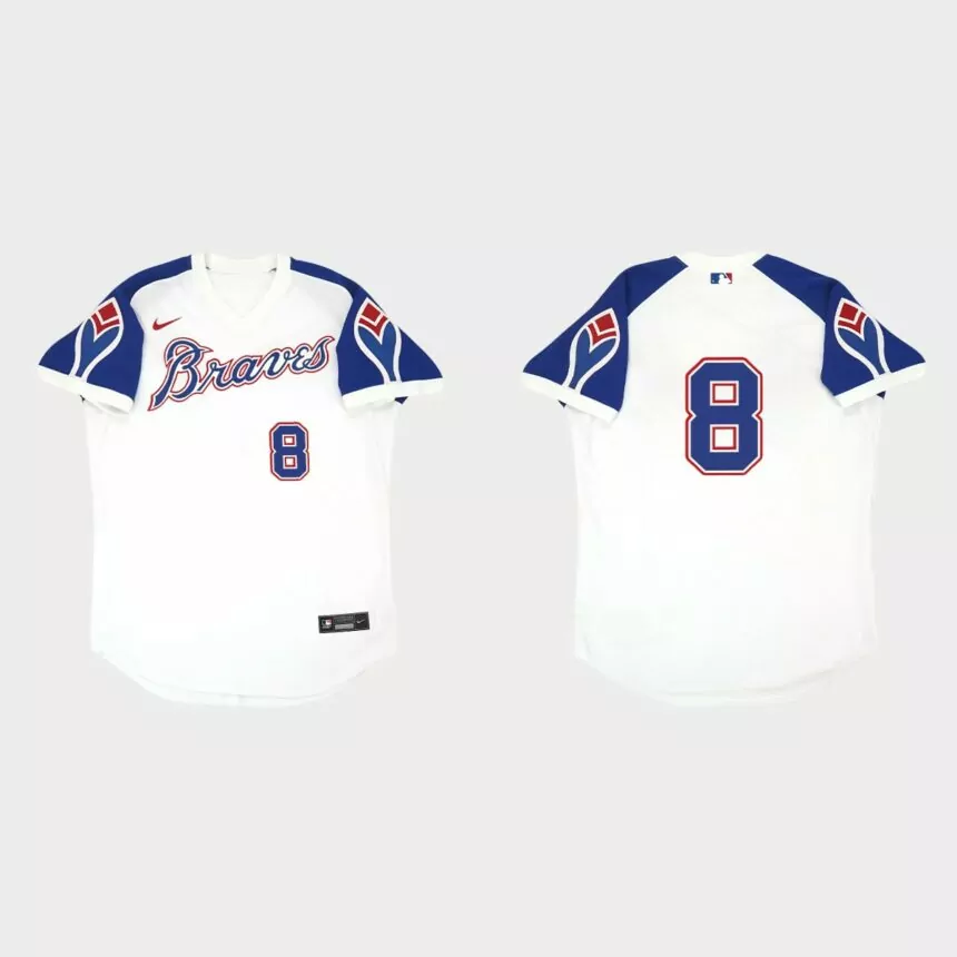 Eddie Rosario Atlanta Braves Throwback Home Jersey – White