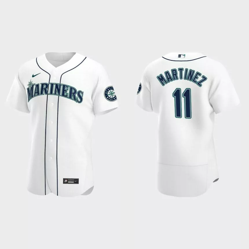 Edgar Martinez #11 Seattle Mariners White Authentic 2020 Home Jersey
