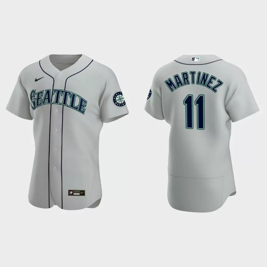 Edgar Martinez Seattle Mariners Authentic Jersey – Gray
