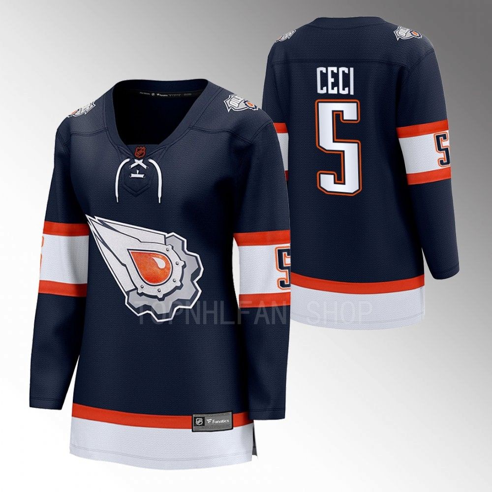 Edmonton Oilers Cody Ceci Women Navy 2022 Special Edition 2.0 Jersey