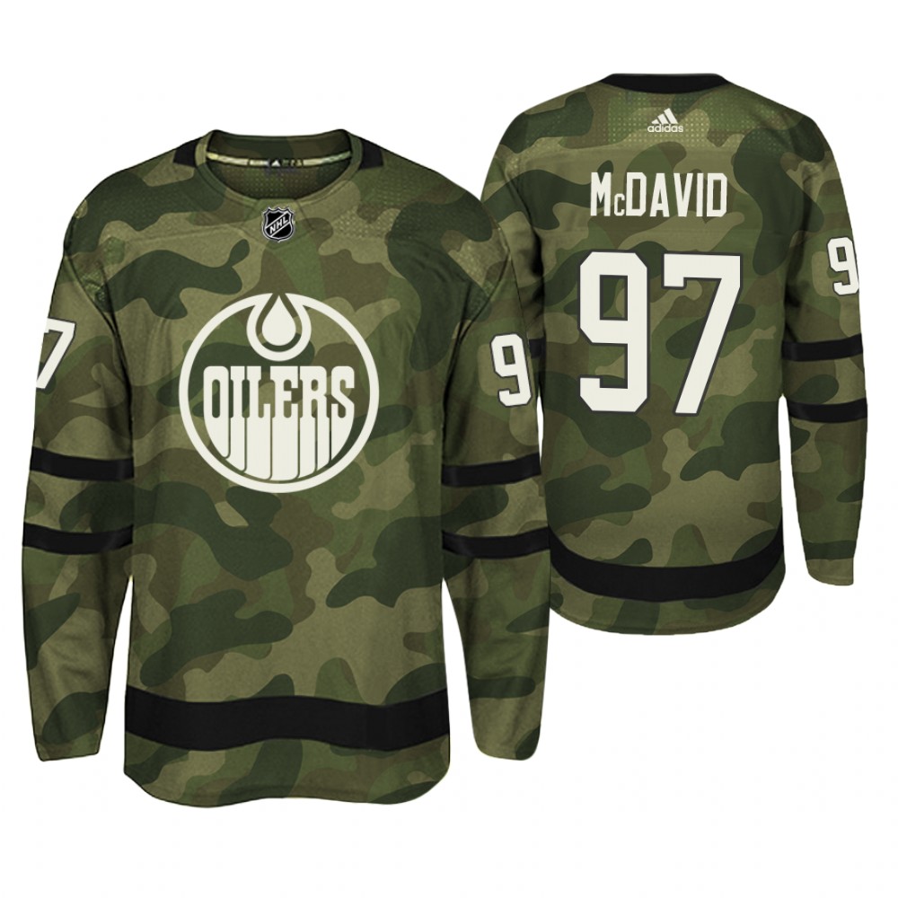 Edmonton Oilers Connor McDavid Camo Armed Special Forces Player Jersey