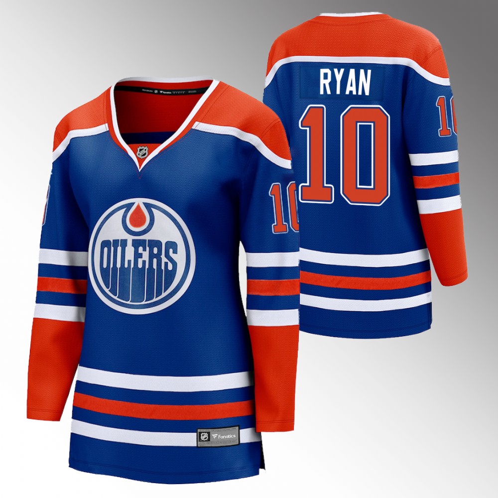 Edmonton Oilers Derek Ryan Women Royal 2022-23 Home Jersey