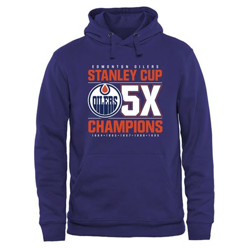 Edmonton Oilers Rinkside Victor Pullover Hoodie Royal