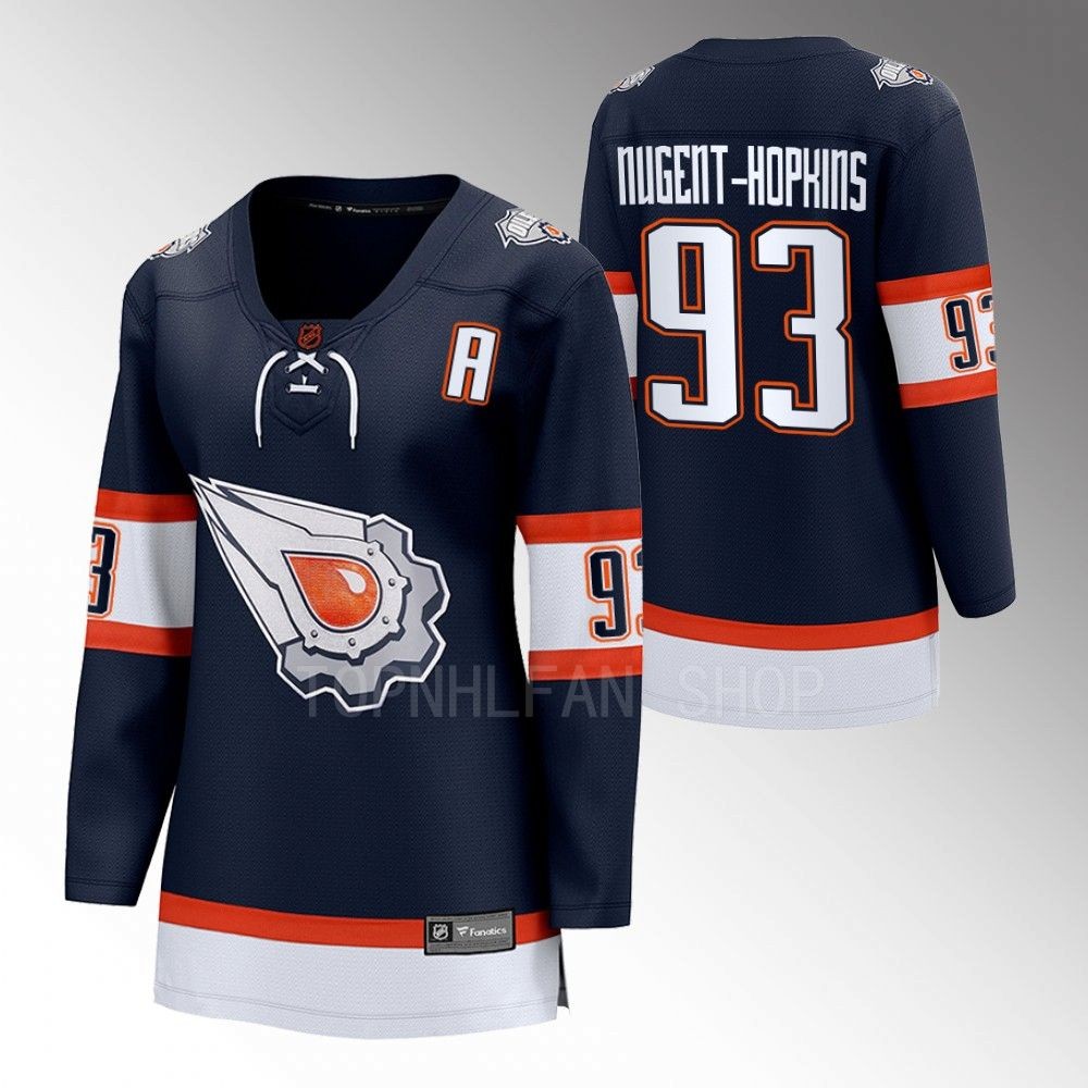 Edmonton Oilers Ryan Nugent-Hopkins Women Navy 2022 Special Edition 2.0 Jersey