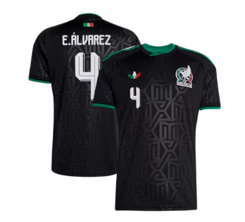 Edson álvarez Mexico National Team adidas 2026 Third Replica Jersey - Black