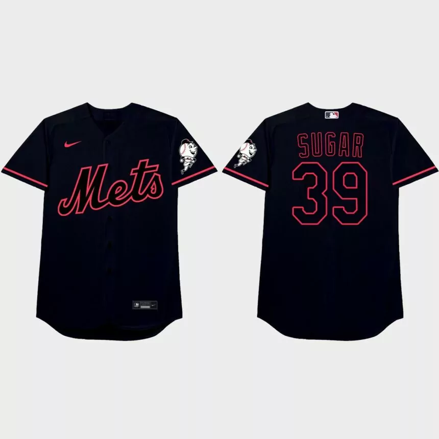 Edwin Diaz Nickname Mets 2021 Players’ Weekend Sugar Jersey – Black
