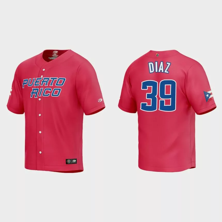 Edwin Diaz Puerto Rico Baseball 2023 World Baseball Classic Jersey – Red