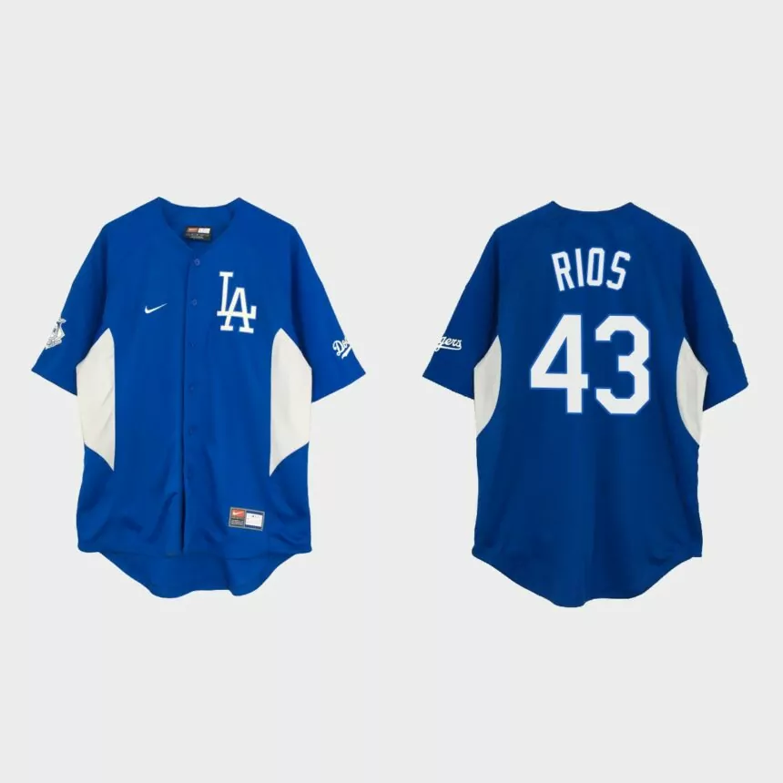 Edwin Rios Los Angeles Dodgers Vintage Baseball Jersey – Royal