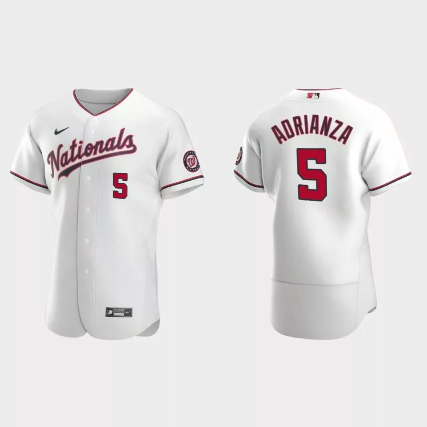 Ehire Adrianza Washington Nationals Authentic Alternate Jersey – White