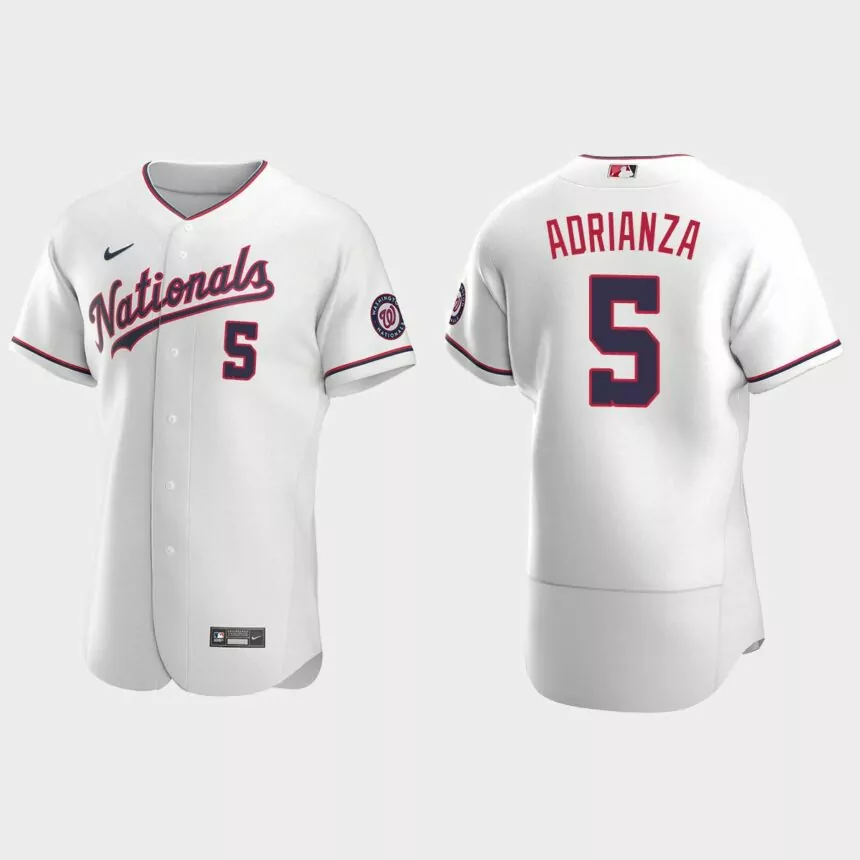 Ehire Adrianza Washington Nationals Authentic Jersey – White