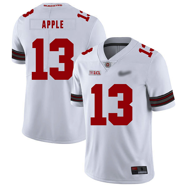 Eli Apple Ohio State Buckeyes Men's Jersey - #13 NCAA White Replica Authentic