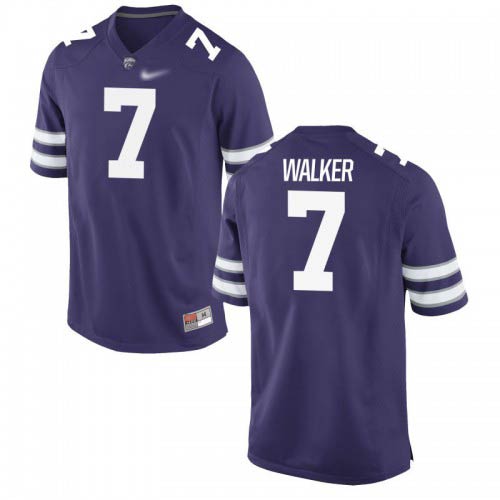 Eli Walker Kansas State Wildcats Men's Jersey - #7 NCAA Purple Game