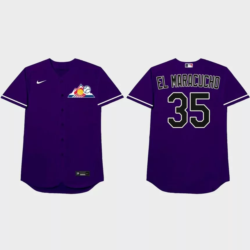 Elias Diaz 2021 Players’ Weekend El Maracucho Nickname Jersey – Purple
