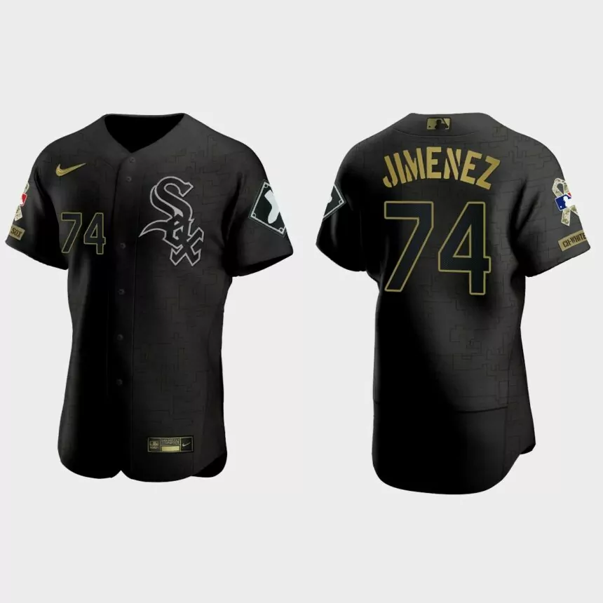 Eloy Jimenez Chicago White Sox 2021 Salute to Service Jersey – All Black