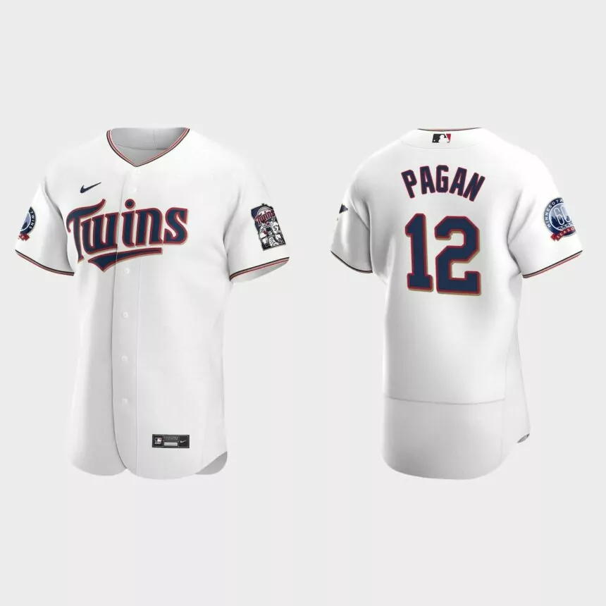 Emilio Pagan Minnesota Twins Authentic Home Jersey – White