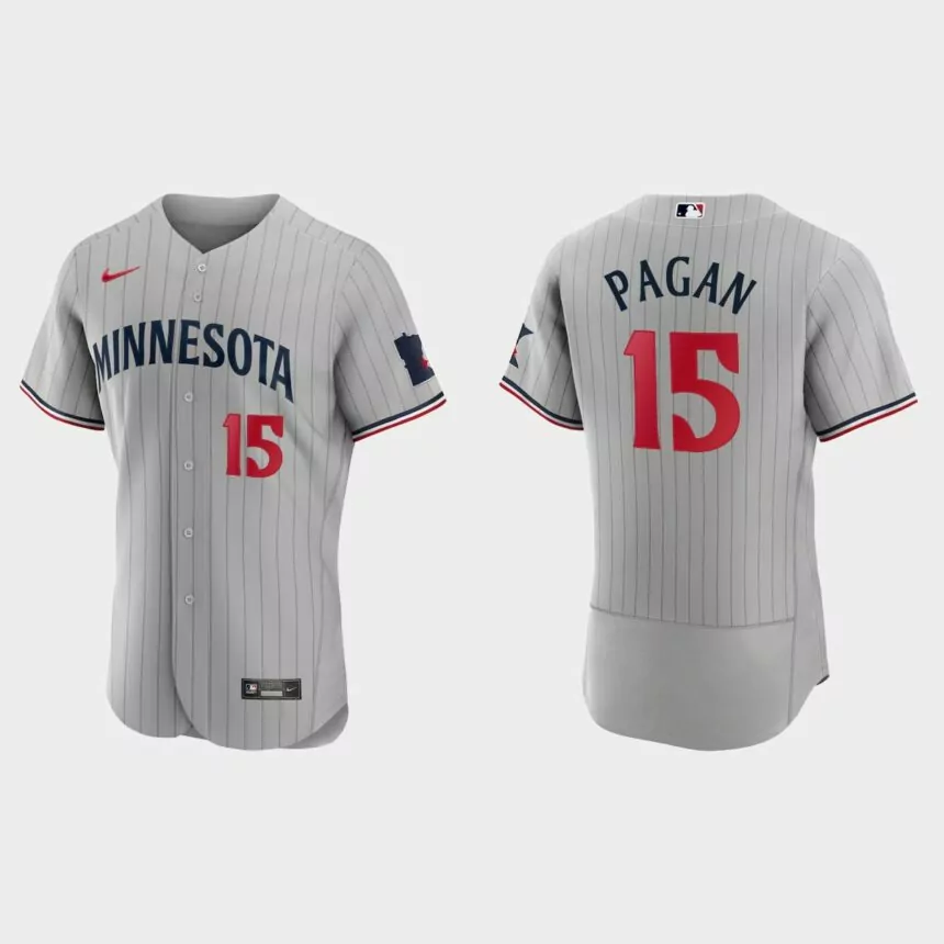 Emilio Pagan Minnesota Twins Authentic Jersey – Gray
