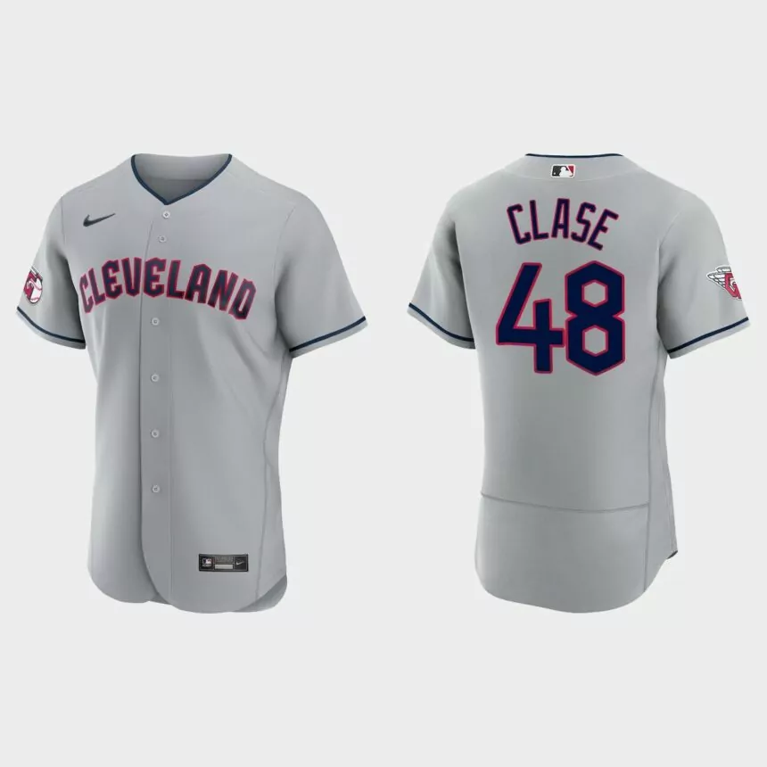 Emmanuel Clase Cleveland Guardians Authentic Jersey – Gray