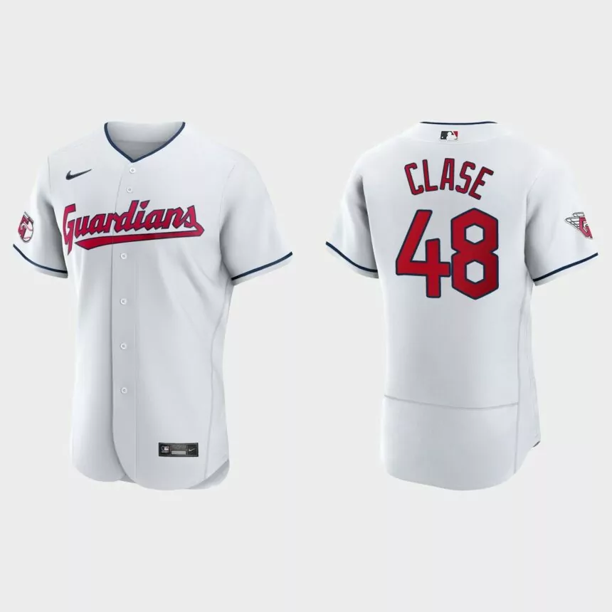 Emmanuel Clase Cleveland Guardians Authentic Jersey – White