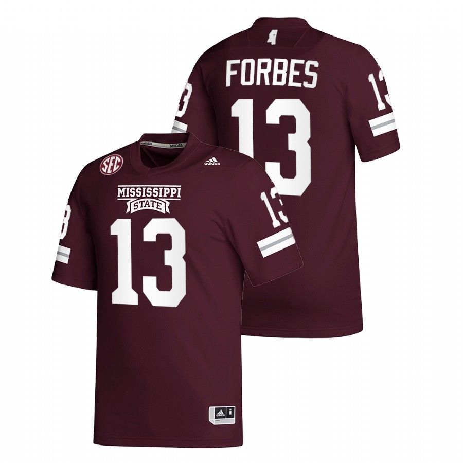 Emmanuel Forbes Mississippi State Bulldogs Maroon 2021-22 College Football Replica Jersey