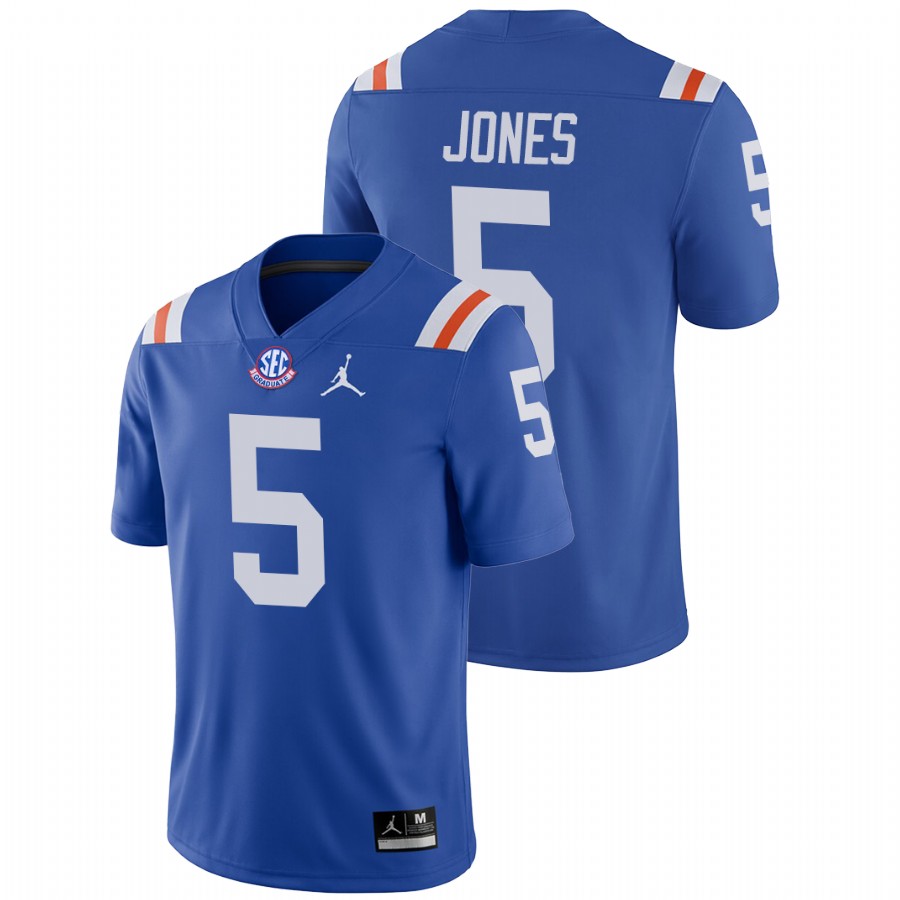 Emory Jones Florida Gators Blue 2021-22 College Football Jersey