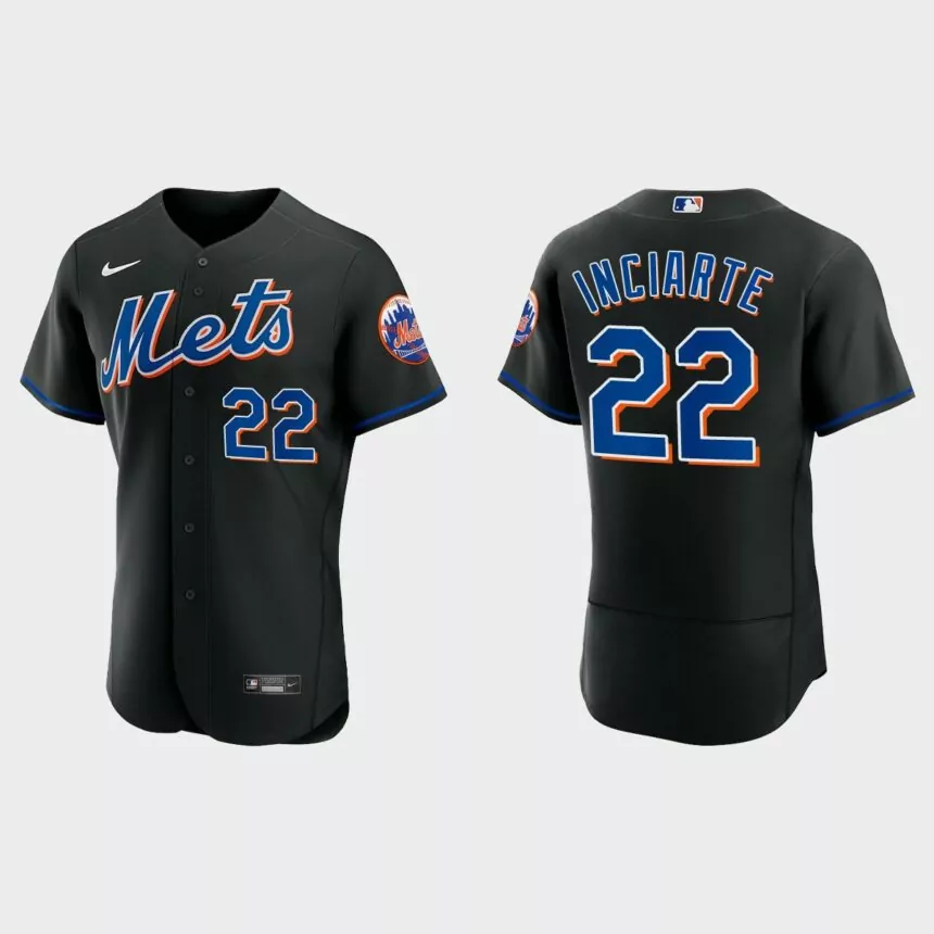 Ender Inciarte New York Mets Authentic Alternate Jersey – Black