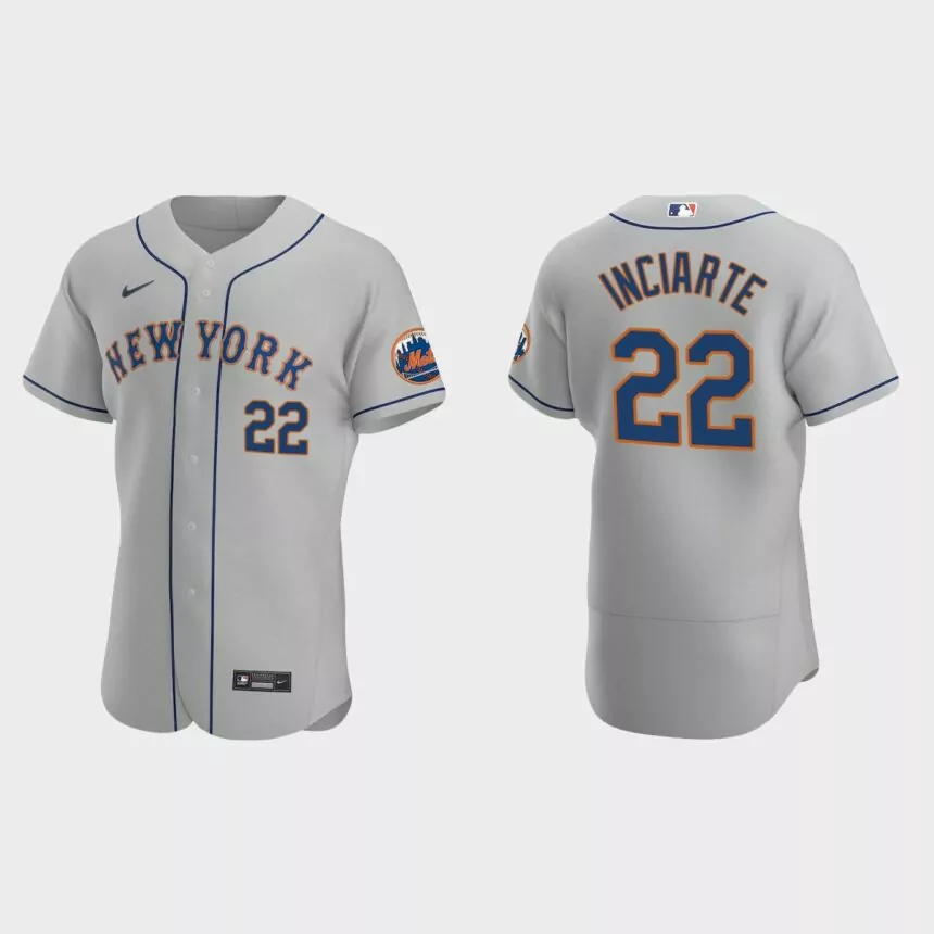 Ender Inciarte New York Mets Authentic Road Jersey – Gray