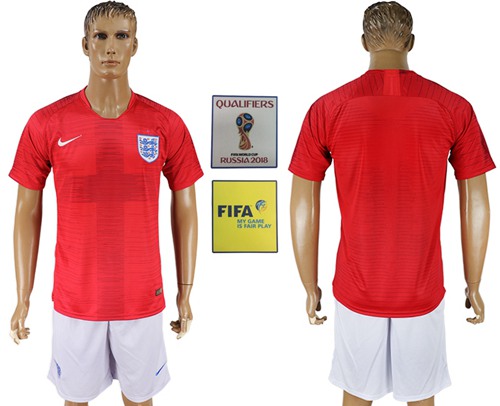 England Blank Away Soccer Country Jersey