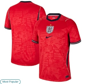 England National Team Nike 2026 Away Stadium Replica Jersey - Red