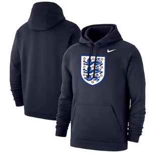 England National Team Nike Club Primary Pullover Hoodie - Navy