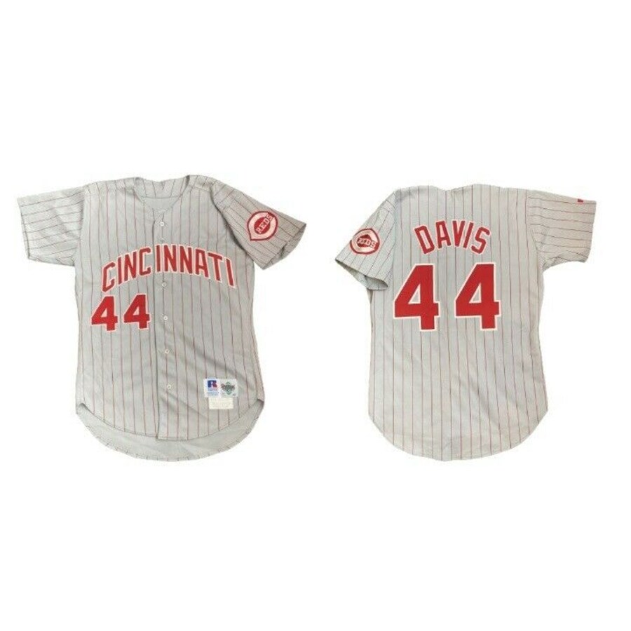 Eric Davis Cincinnati Reds Stitched Game Used Worn Jersey