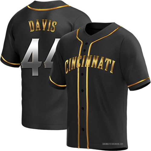 Eric Davis Youth Cincinnati Reds Alternate Jersey Black Golden