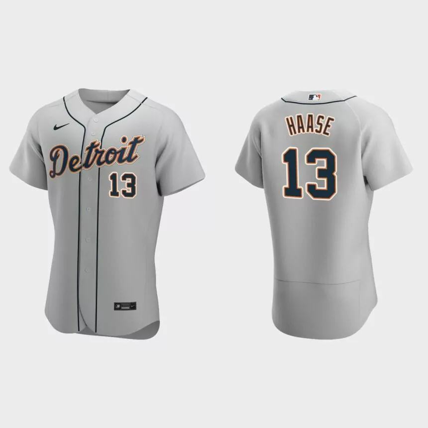 Eric Haase Detroit Tigers Authentic Road Jersey – Gray.jpg