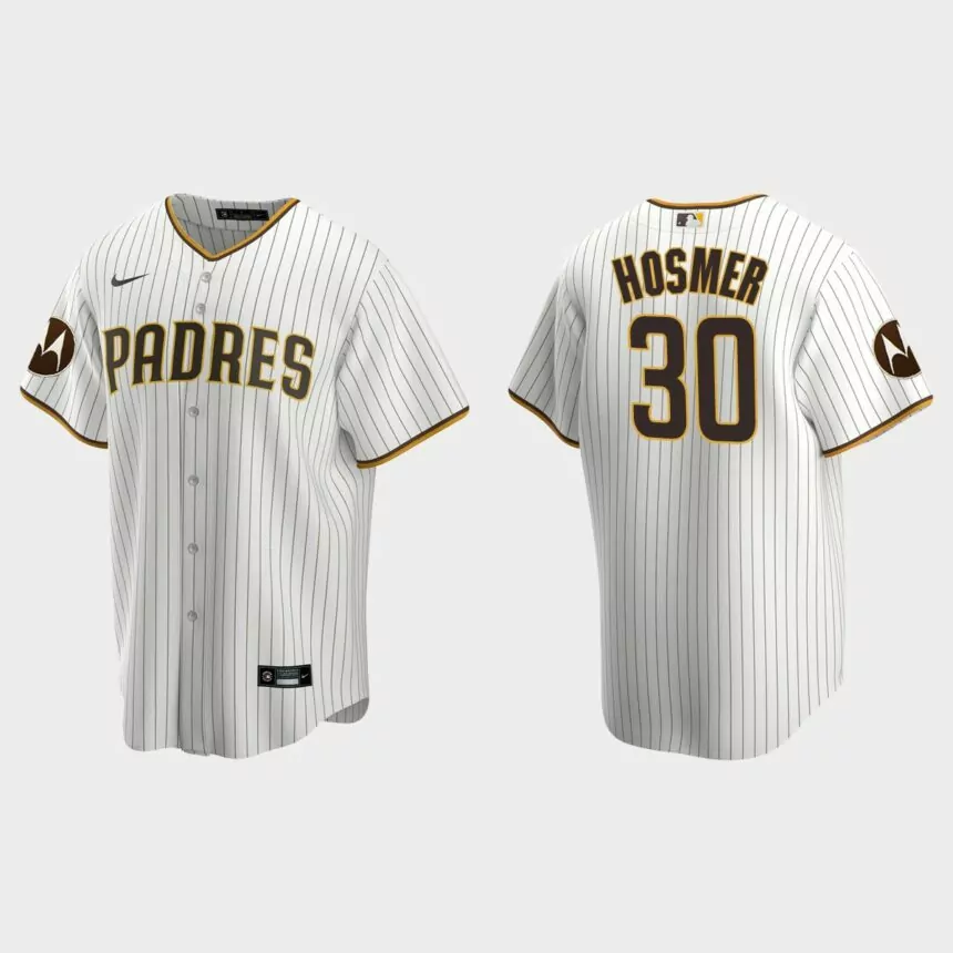 Eric Hosmer San Diego Padres 2023 Motorola Patch Replica Jersey – White