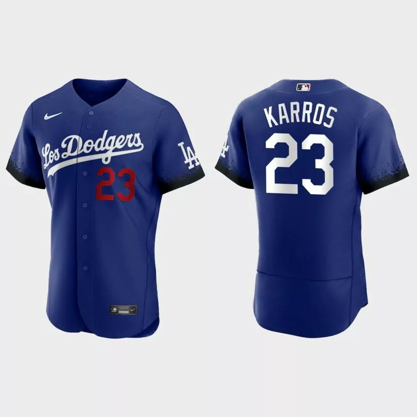 Eric Karros Los Angeles Dodgers 2021 City Connect Authentic Jersey – Royal